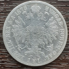 (A758) MONEDA DIN ARGINT AUSTRIA (AUSTRO-UNGARIA) - 1 FLORIN 1878, FRANZ JOSEF