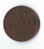 Moneda 1 heller 1854 - Hessen Darmstadt, Germania