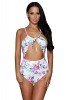 SW1423-25 Costum de baie intreg decupat in fata, S, XL