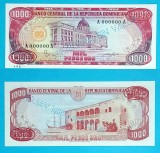 Republica Dominicana 1.000 Pesos Oro 1984 &#039;Alcazar de Col&oacute;n&#039; UNC p124s Specimen