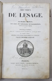 OEUVRES DE LESAGE -LE DIABLE BOITEUX , GIL BLAS , LE BACHELIER DE SALAMANQUE , GUZMAN D &#039;ALFARACHE ,THEATRE , 1840 , PREZINTA PETE , URME DE UZURA SI