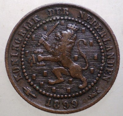 1.057 OLANDA 1 CENT 1899 foto