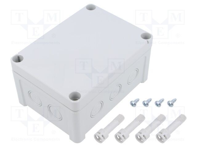 Carcasă cutie de conexiuni FIBOX 110x130x65 mm pentru perete IP65 ABS gri