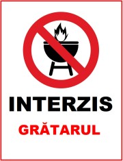 Placuta interzis gratarul foto