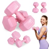 Hex barbell set 2x4 kg roz
