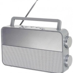 Radio analogic AM/FM Clip Sonic RA1048G, Port casti (Gri)