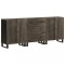 vidaXL Bufete 3 buc Negru 60x33x75 cm lemn masiv de mango 3309999