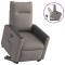 vidaXL Fotoliu rabatabil cu ridicare pe verticală, gri taupe, textil 3324057