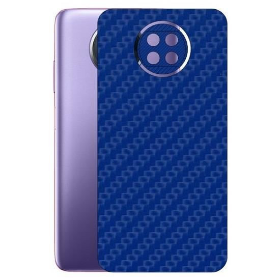 Set Folii Skin Acoperire 360 Compatibile cu Xiaomi Redmi Note 9T (2 Buc) - ApcGsm Wraps Carbon Blue