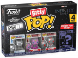 Set 4 Mini Figurine Bitty POP Marvel - War Machine, Funko