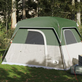 VidaXL Cabină cort de camping, 4 persoane, verde, impermeabil