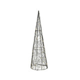 Cumpara ieftin Decoratiune - Big and Bright MicroLED - Metal Wire Cone - Warm White, 40 cm | Kaemingk