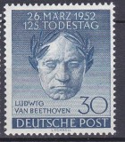 DB1 Berlin Germania 1952 Beethoven 125 Ani Muzica 1 v. MNH
