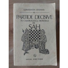 PARTIDE DECISIVE IN CAMPIONATELE MONDIALE DE SAH - CONSTANTIN STEFANIU