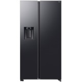 Side by Side Samsung RS70F64KDFEO, Mono Cooling, 640l, Dozator de apa/gheata cu racordare, Clasa D, Inox, Negru