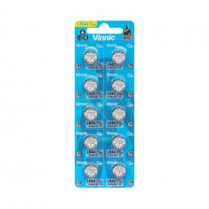 Vinnic G13 / AG13 / L1154 / LR44 / 157 / A76 1.5V baterie plata-Conținutul pachetului 1x Blister