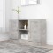 vidaXL Servantă, gri beton, 120 x 30,5 x 70 cm, PAL