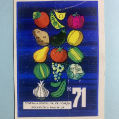 Calendar 1971 valorificare legume și fructe