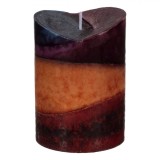 Lum&acirc;nare Parafina, Model Multicolor, Dimensiuni 6.8x9.5cm, Aromă Cafea, Timp Ardere 35 Ore, Oem