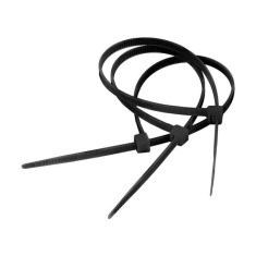 Coliere plastic 2.5 mmx10 cm negru 100buc