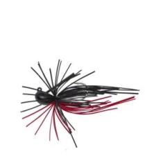 NALUCA SAVAGE GEAR SKIRT FLIRT JIG 6CM/6G SINKING BLACK RED foto