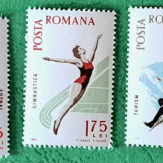 TIMBRE ROMANIA MNH LP616/1965 -SPARTACHIADA- Serie simpla