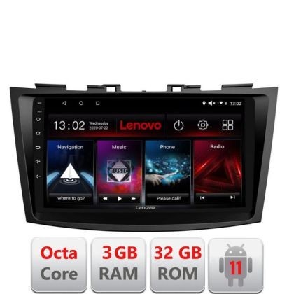 Navigatie Suzuki Swift 2011-2019 D-179 Octa Core cu Android Radio Bluetooth Internet GPS WIFI DSP 3+32 GB 4G KI LENOVO LITE CarStore Technology