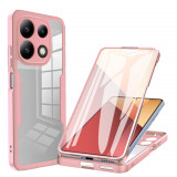 Cumpara ieftin Husa pentru Xiaomi Redmi Note 13 Pro 4G / Poco M6 Pro 4G + Folie, Techsuit ColorVerse 360 Series, Pink