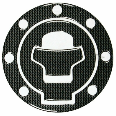 Autocolant protector pentru buson rezervor motocicleta, Carbon, Suzuki, 7 gauri LAMOT90009 foto