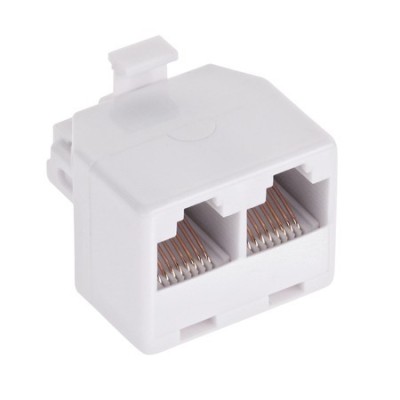 ADAPTOR RJ45 8P8C TATA - 2X MAMA - TEL0023-2 foto