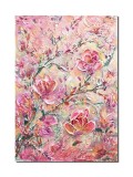 Cumpara ieftin Tablou impasto pictat manual, Flori de magnolie 70x50cm acril pe panza in relief efect 3D, Kenny Varniote