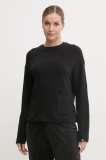 United Colors of Benetton longsleeve de pijama culoarea negru, 3Q413M06F