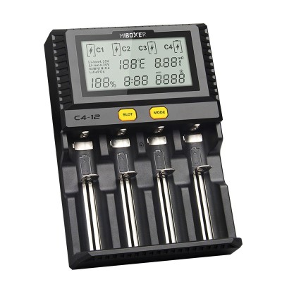 Incarcator universal MiBOXER C4-12 Smart Charger 4 x 3A foto