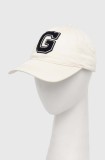 Gant sapca culoarea bej, cu imprimeu, 4900085