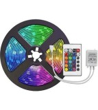 Banda LED RGB IP20 SMD3528, 60 LED-uri/m, cu adaptor si controler RGB