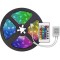 Banda LED RGB IP20 SMD3528, 60 LED-uri/m, cu adaptor si controler RGB