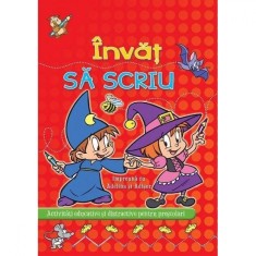 Invat sa scriu cu Adelina si Adisor