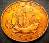 Cumpara ieftin Moneda istorica HALF PENNY - MAREA BRITANIE, anul 1950 *cod 4035 B - GEORGIVS VI