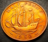 Cumpara ieftin Moneda istorica HALF PENNY - MAREA BRITANIE, anul 1950 *cod 4035 B - GEORGIVS VI, Europa