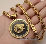 Cumpara ieftin Lant inox ---- si Medalion -LION- LC10G