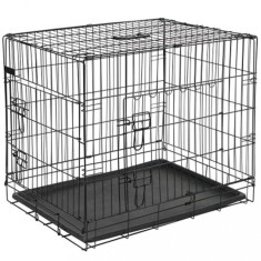 @Pet Cu?ca transport caini, negru, 92,5x57,5x64 cm, metal, 15003 foto
