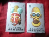 2 Timbre Um al Quiwain 1972 Folclor - Masti