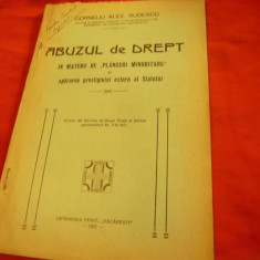 Corneliu Rudescu - Abuzul de drept in materie de plangeri minoritare... 1931