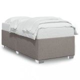 VidaXL Cadru de pat fără saltea Taupe 90x200 cm țesătură