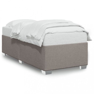 vidaXL Cadru de pat fără saltea Taupe 90x200 cm țesătură 3284447 foto