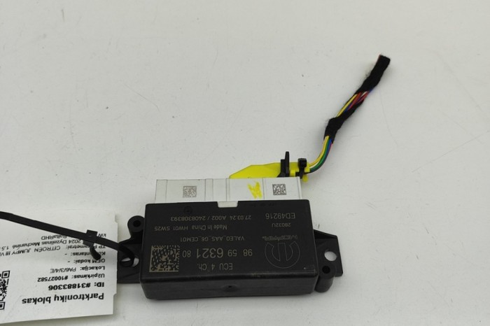 Unitate de control senzor de parcare PDC CITRO&Euml;N JUMPY III Van 2024 OEM: 9859632180 | 31883306