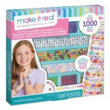 Set de creare bratari, Make It Real, Say Yes Alphabet Bead Bracelet, 1008 piese