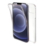 Husa 360 compatibila cu apple iphone 14 pro max, full body, fata tpu si spate pc, htpmag, transparent 12.213