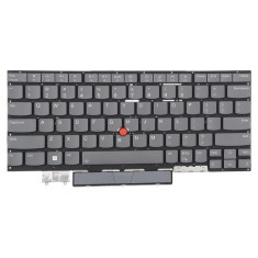 Tastatura Laptop, Lenovo, ThinkPad X1 Yoga 6th Gen Type 20XY, 20Y0 (an 2021), iluminata, gri, layout US