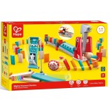 Set constructie STEAM Domino cu ciocan robot 59 piese, Hape, +4 ani
